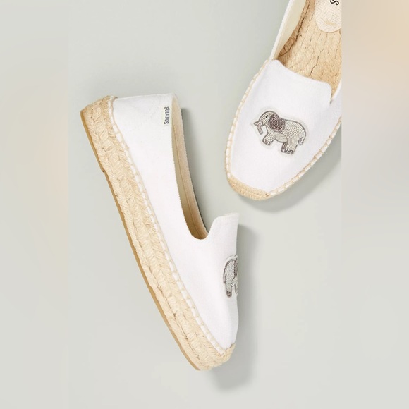 Soludos Elephant Smoking Slipper Espadrilles Anthropologie Size 7 - Picture 2 of 11